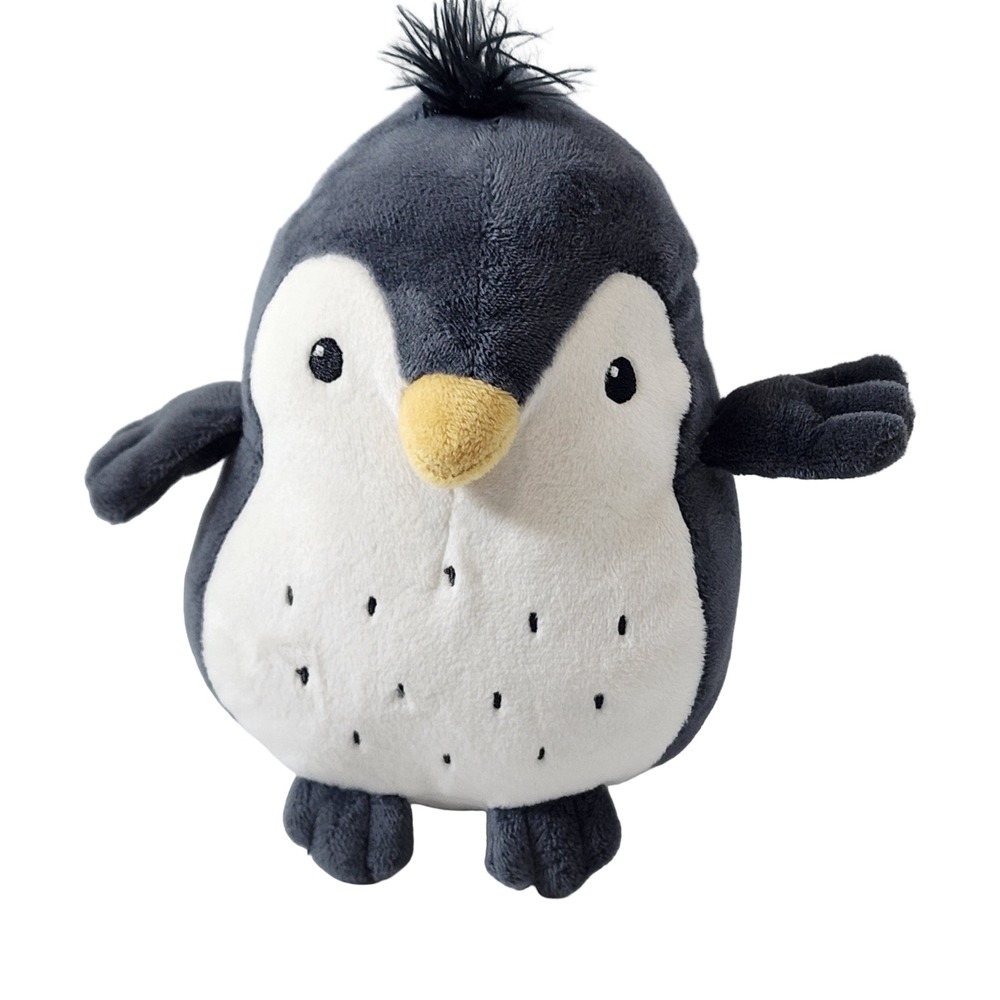 H&M Home Penguin Plush Stuffed Animal Gray White Nursery Toy 7 inch 0997809 8